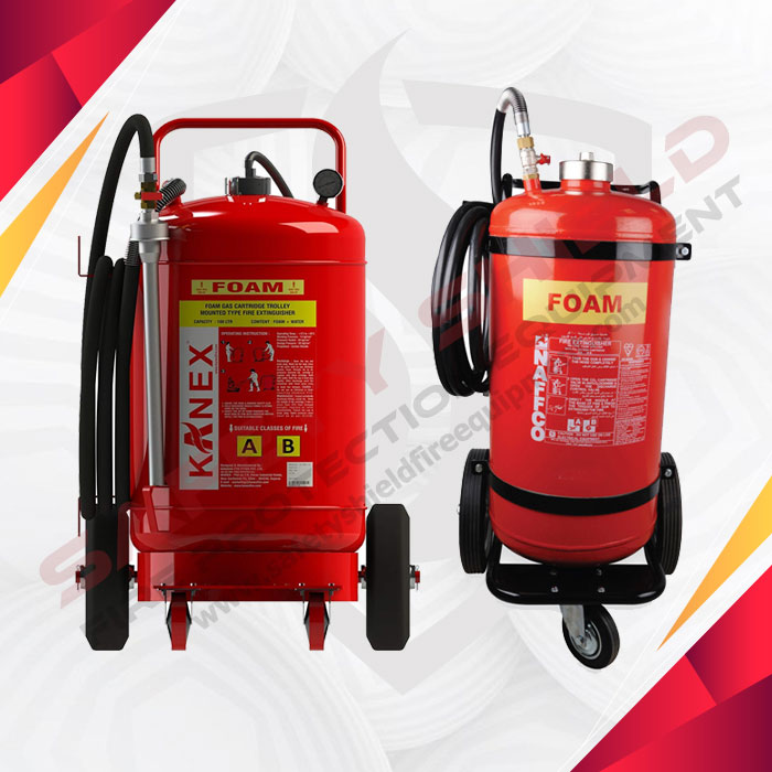 Mechanical Foam Trolley Mounted Mobile type Fire Extinguisher Dealers in Chennai