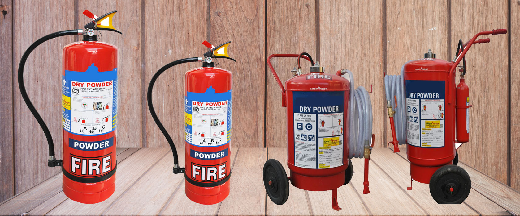 abc / bc squeeze grip cartridges type fire extinguisher